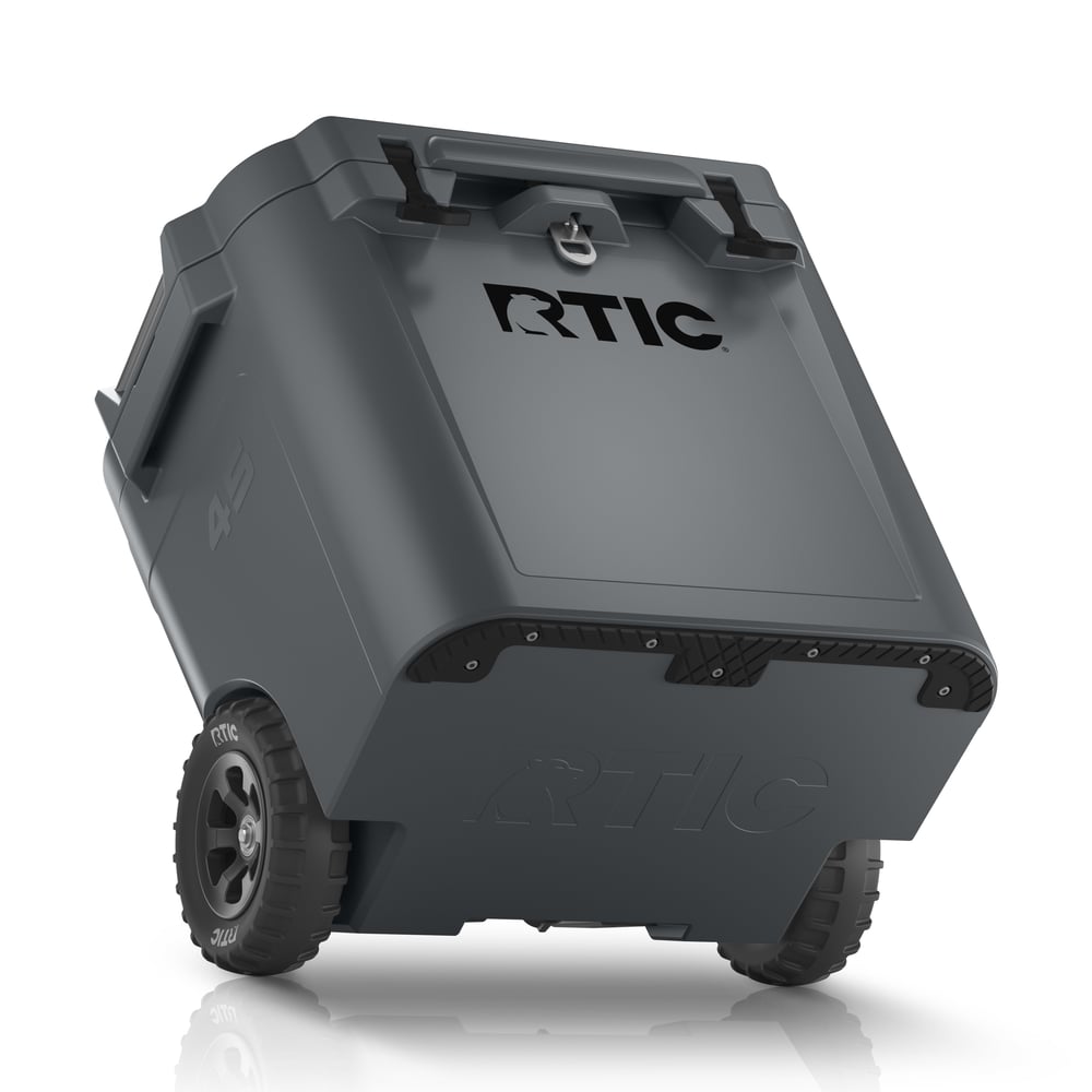 45 QT Ultra-Tough Wheeled Cooler Dark Grey | Rtic Hard Coolers|Clearance
