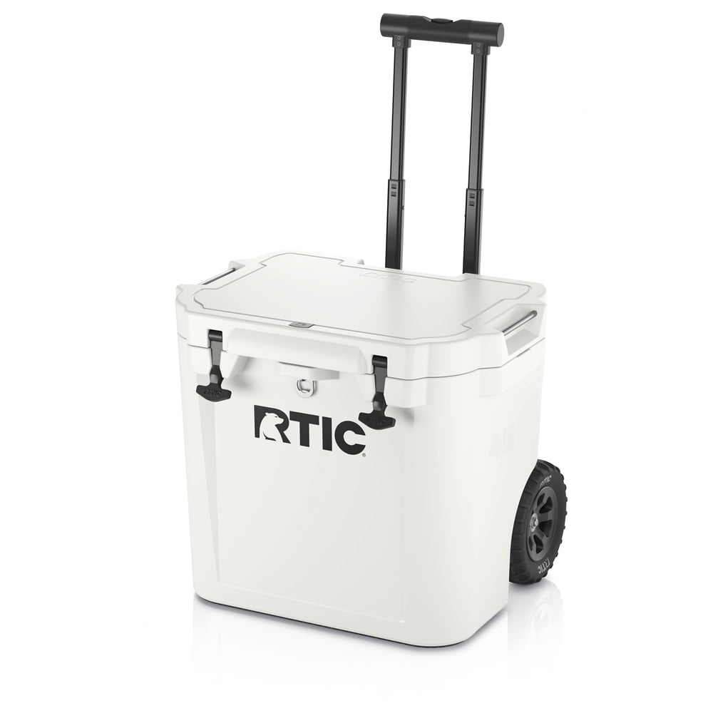 45 QT Ultra-Tough Wheeled Cooler White | Rtic Hard Coolers|Clearance