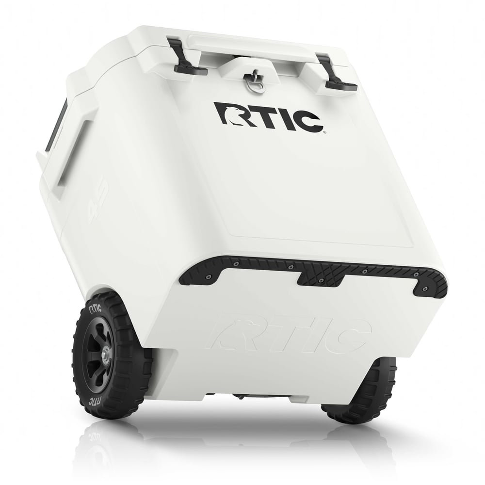 45 QT Ultra-Tough Wheeled Cooler White | Rtic Hard Coolers|Clearance