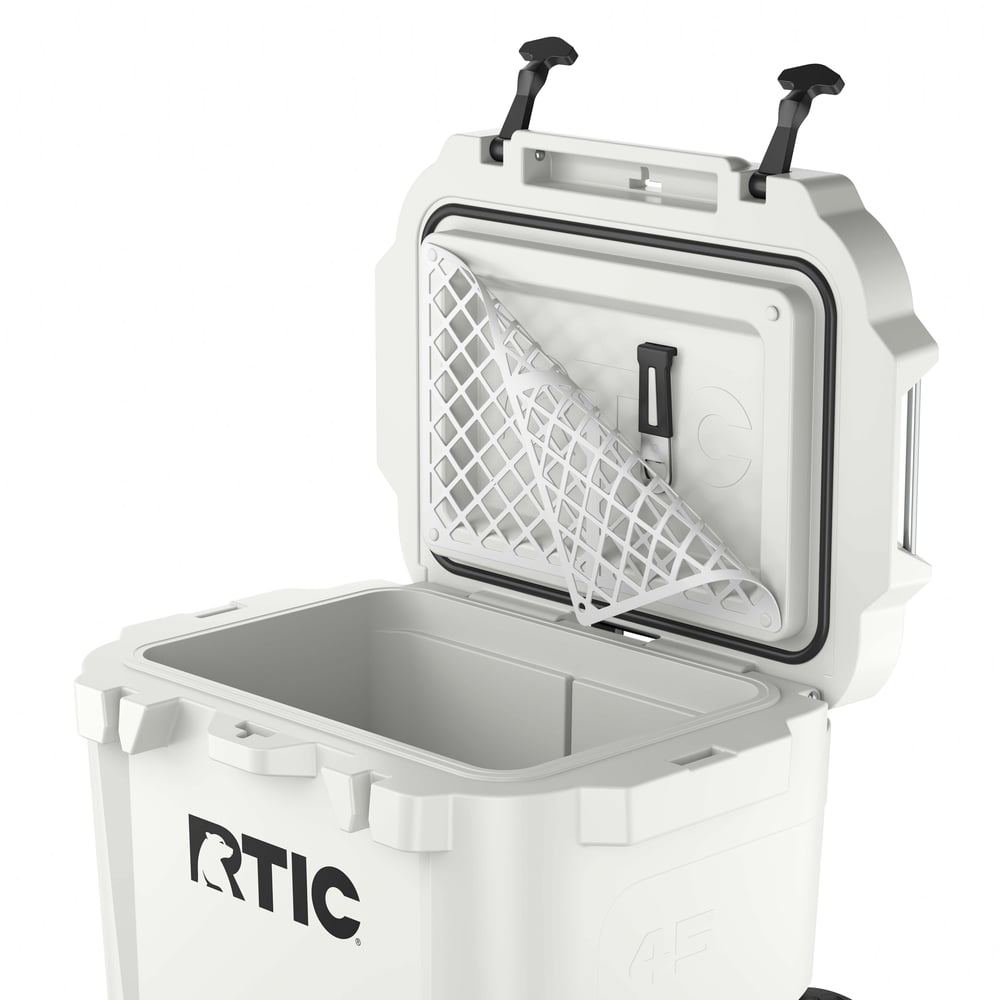 45 QT Ultra-Tough Wheeled Cooler White | Rtic Hard Coolers|Clearance