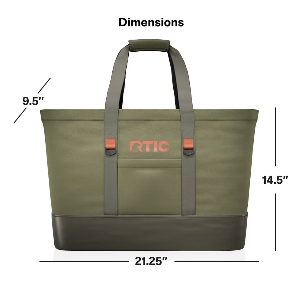 Everyday Insulated Tote Bag Olive | Rtic Soft Coolers|Bags