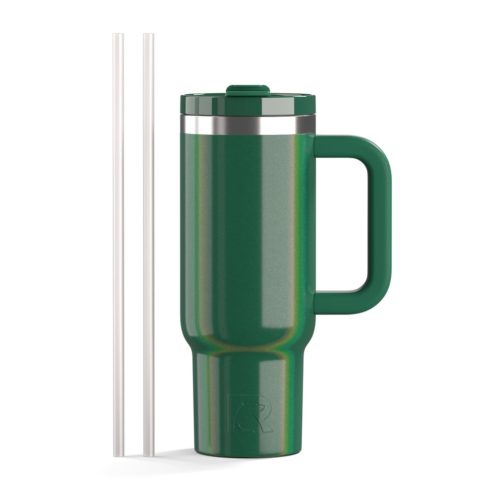 Road Trip Tumbler Pine Tree Glitter | Rtic Drinkware|Clearance
