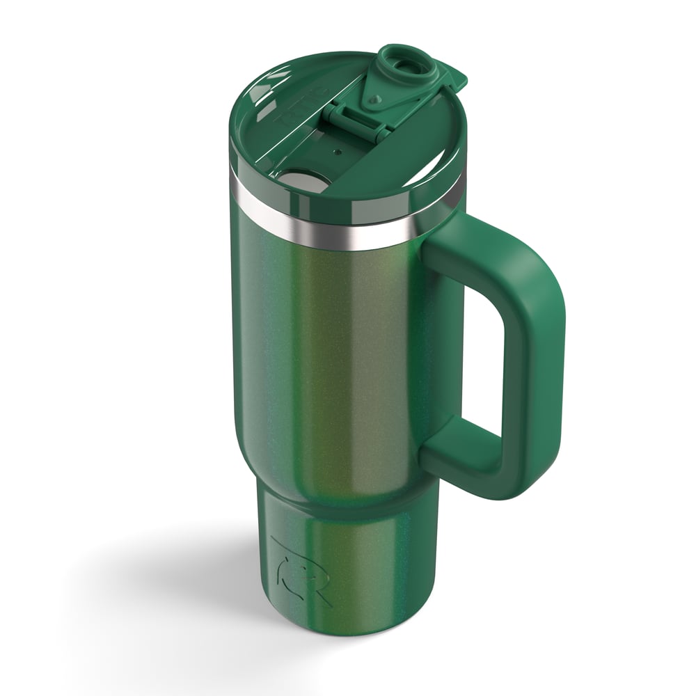 Road Trip Tumbler Pine Tree Glitter | Rtic Drinkware|Clearance