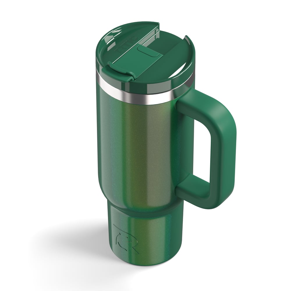 Road Trip Tumbler Pine Tree Glitter | Rtic Drinkware|Clearance