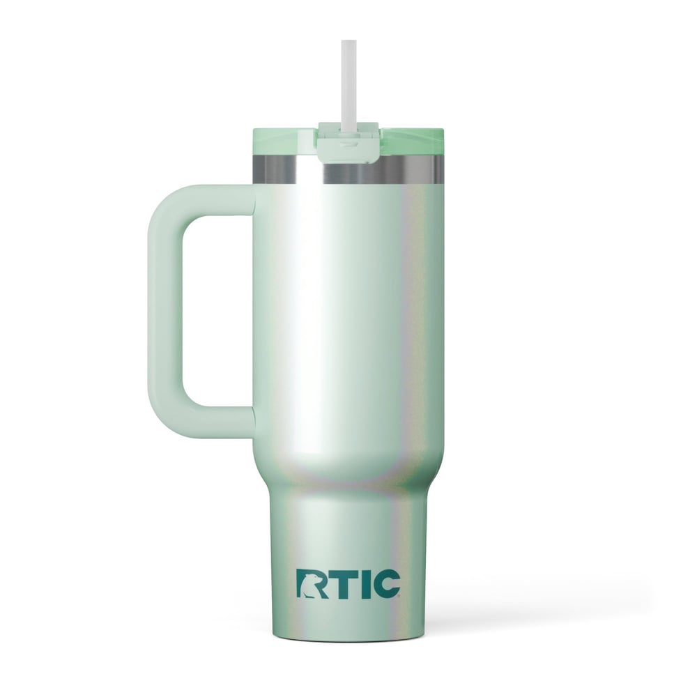 Road Trip Tumbler Fresh Mint Glitter | Rtic Drinkware|Clearance