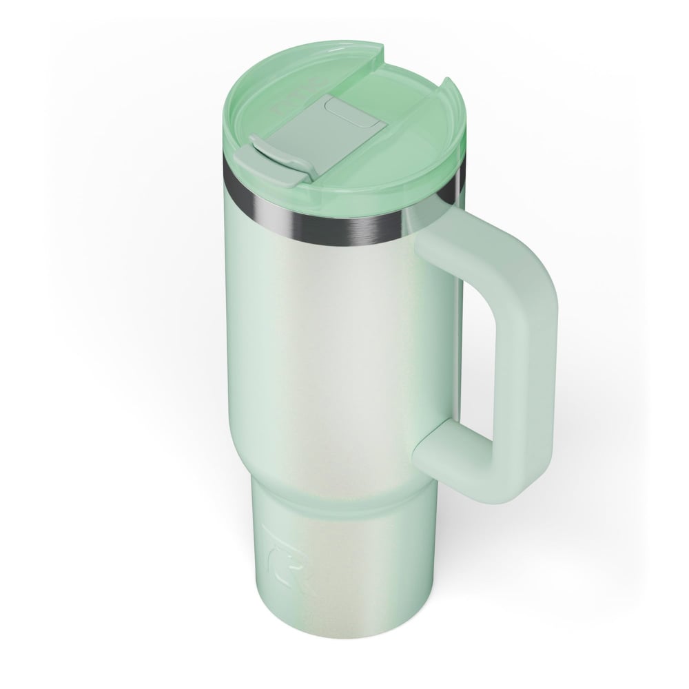 Road Trip Tumbler Fresh Mint Glitter | Rtic Drinkware|Clearance