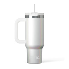 Road Trip Tumbler White Glitter | Rtic Drinkware|Clearance