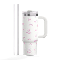 Road Trip Tumbler Pink Magnolias | Rtic Drinkware|Clearance