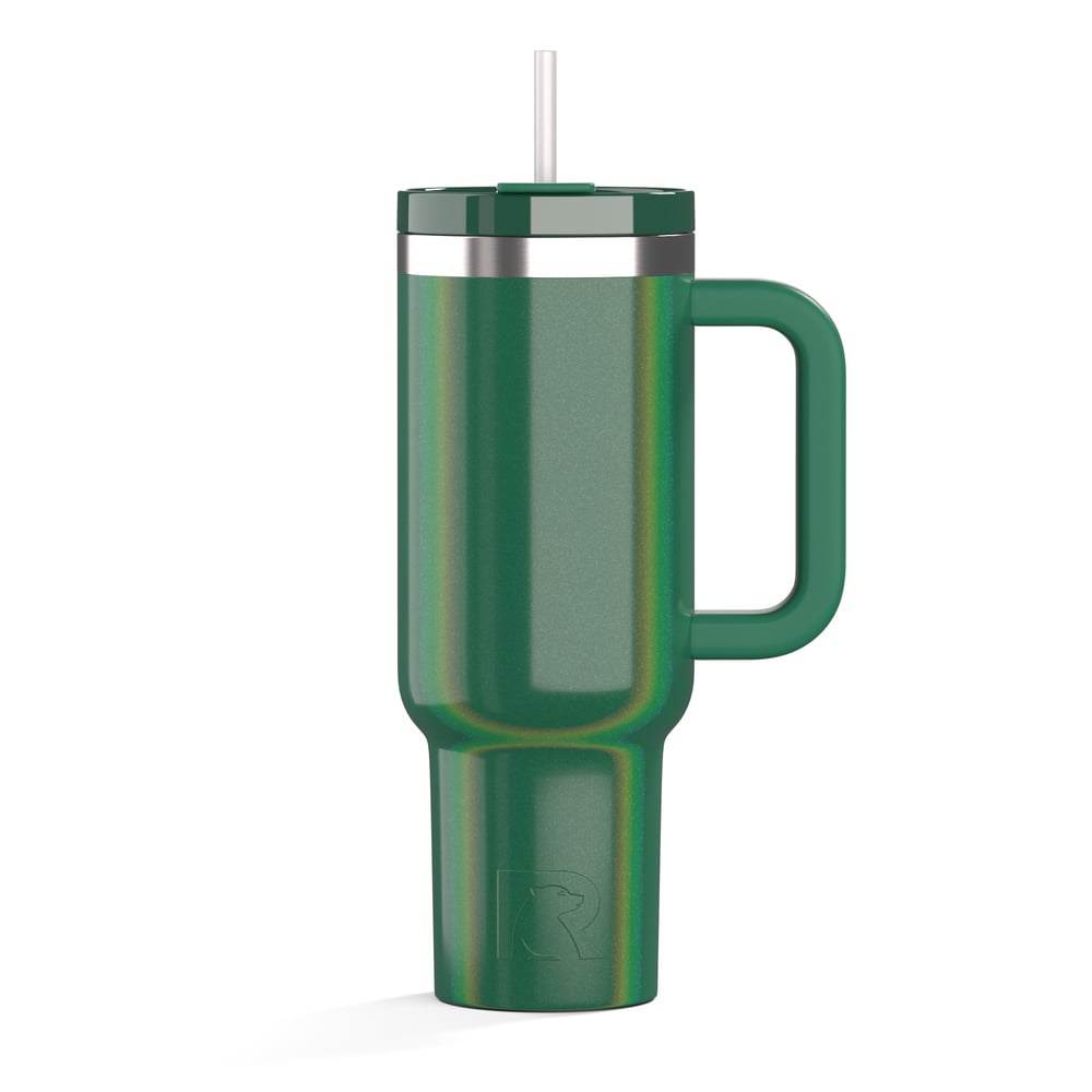 Road Trip Tumbler Pine Tree Glitter | Rtic Drinkware|Clearance