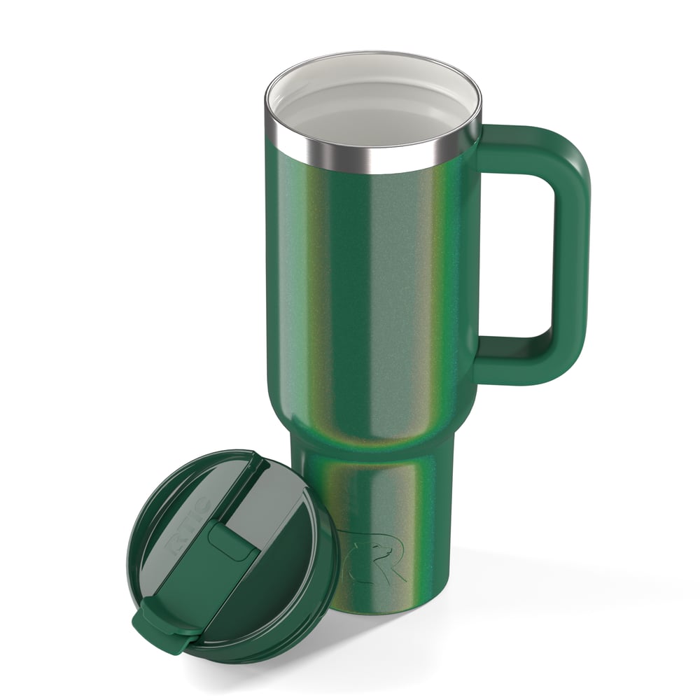 Road Trip Tumbler Pine Tree Glitter | Rtic Drinkware|Clearance
