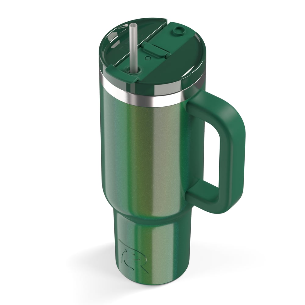 Road Trip Tumbler Pine Tree Glitter | Rtic Drinkware|Clearance