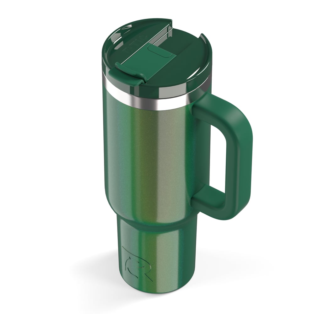 Road Trip Tumbler Pine Tree Glitter | Rtic Drinkware|Clearance