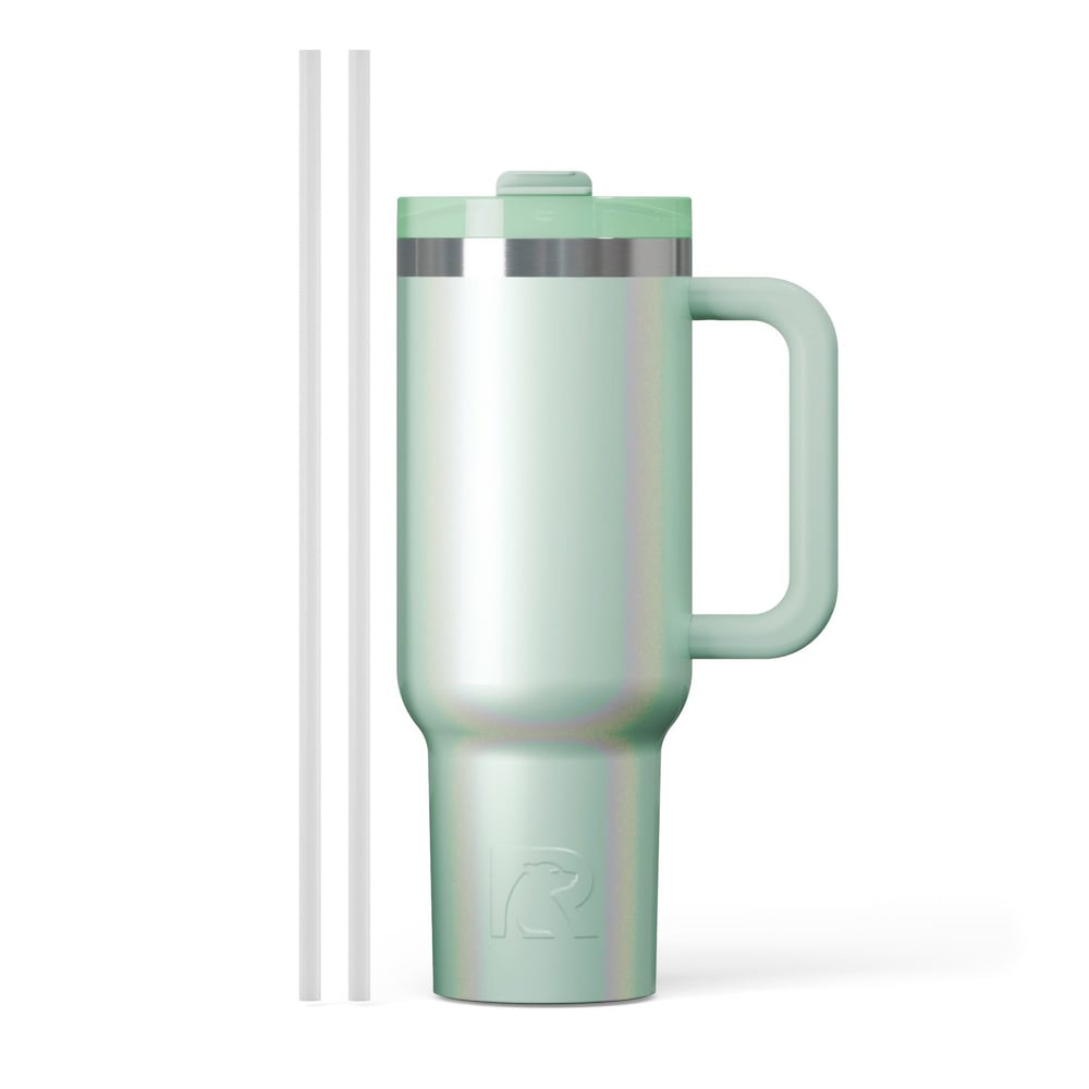 Road Trip Tumbler Fresh Mint Glitter | Rtic Drinkware|Clearance