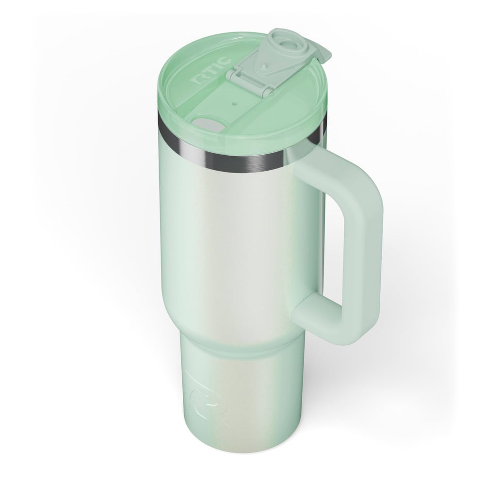 Road Trip Tumbler Fresh Mint Glitter | Rtic Drinkware|Clearance