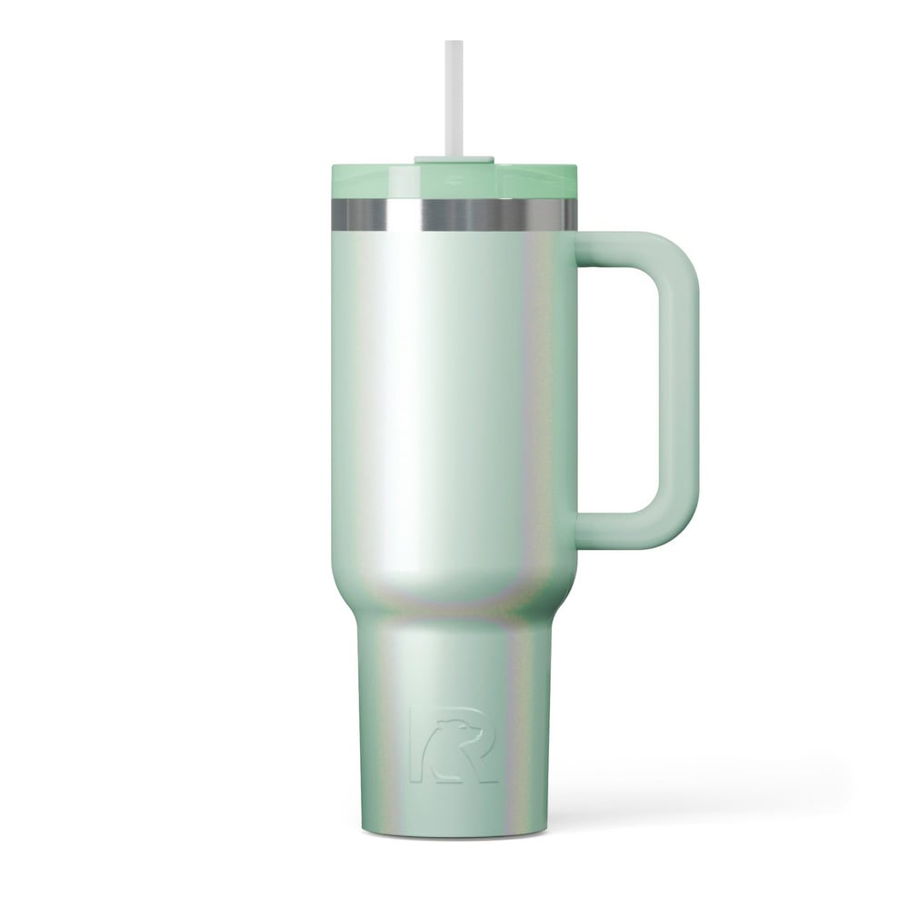 Road Trip Tumbler Fresh Mint Glitter | Rtic Drinkware|Clearance