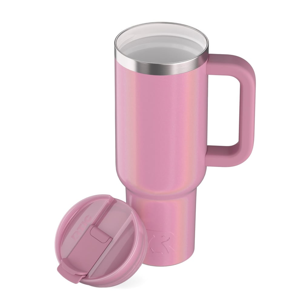 Road Trip Tumbler Dusty Rose Glitter | Rtic Drinkware|Clearance