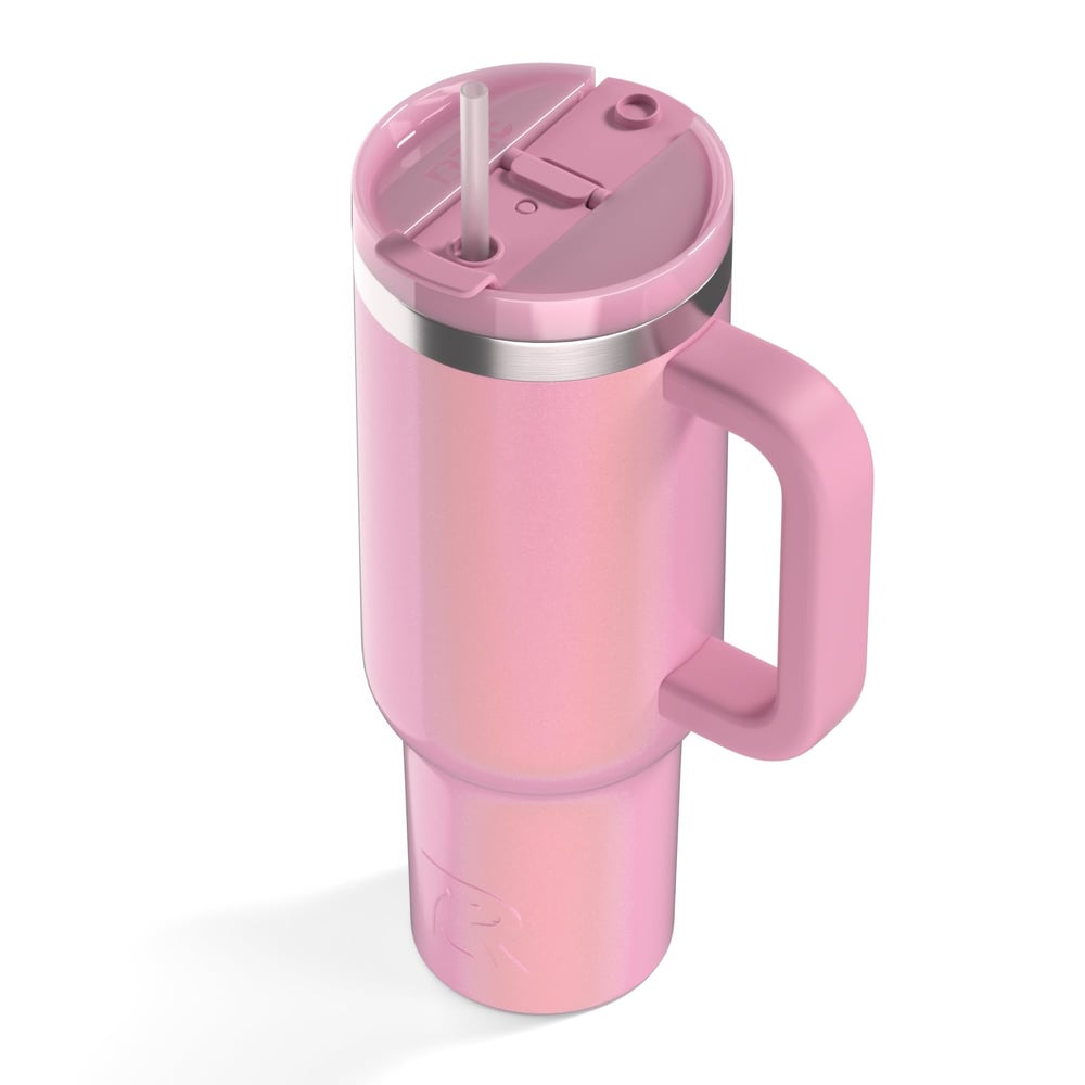 Road Trip Tumbler Dusty Rose Glitter | Rtic Drinkware|Clearance