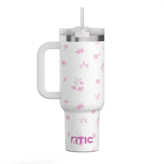 Road Trip Tumbler Pink Magnolias | Rtic Drinkware|Clearance