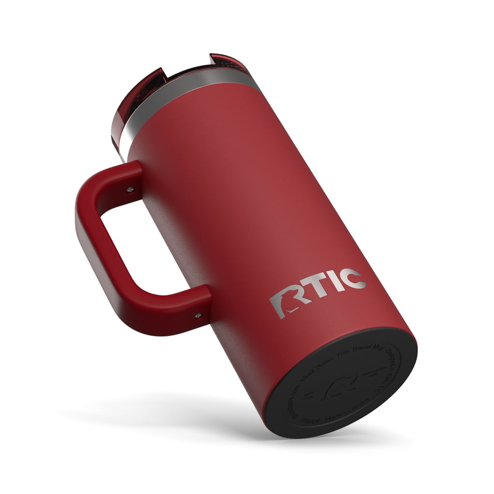 Road Trip Travel Mug Black Cherry | Rtic Drinkware|Clearance