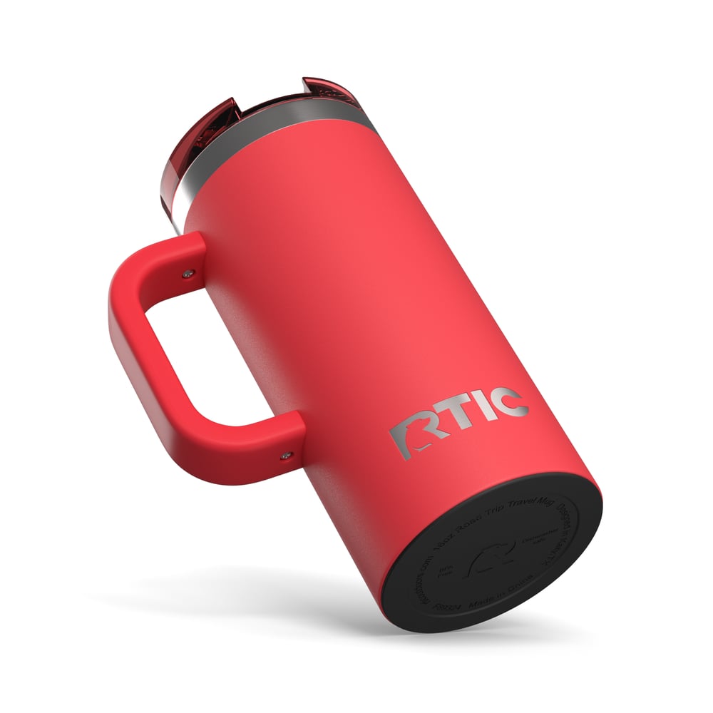 Road Trip Travel Mug Flag Red | Rtic Drinkware|Clearance