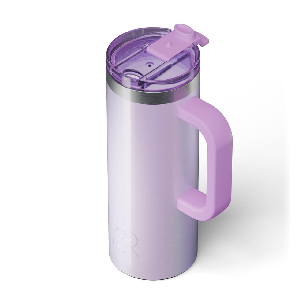 Road Trip Travel Mug Lavender Glitter | Rtic Drinkware|Clearance