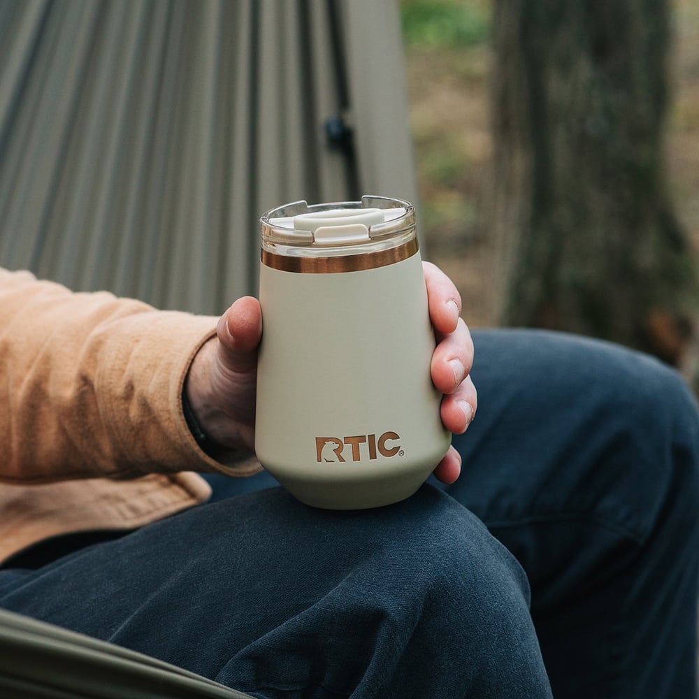 12oz Happy Hour Wine Tumbler Cool Grey | Rtic Drinkware