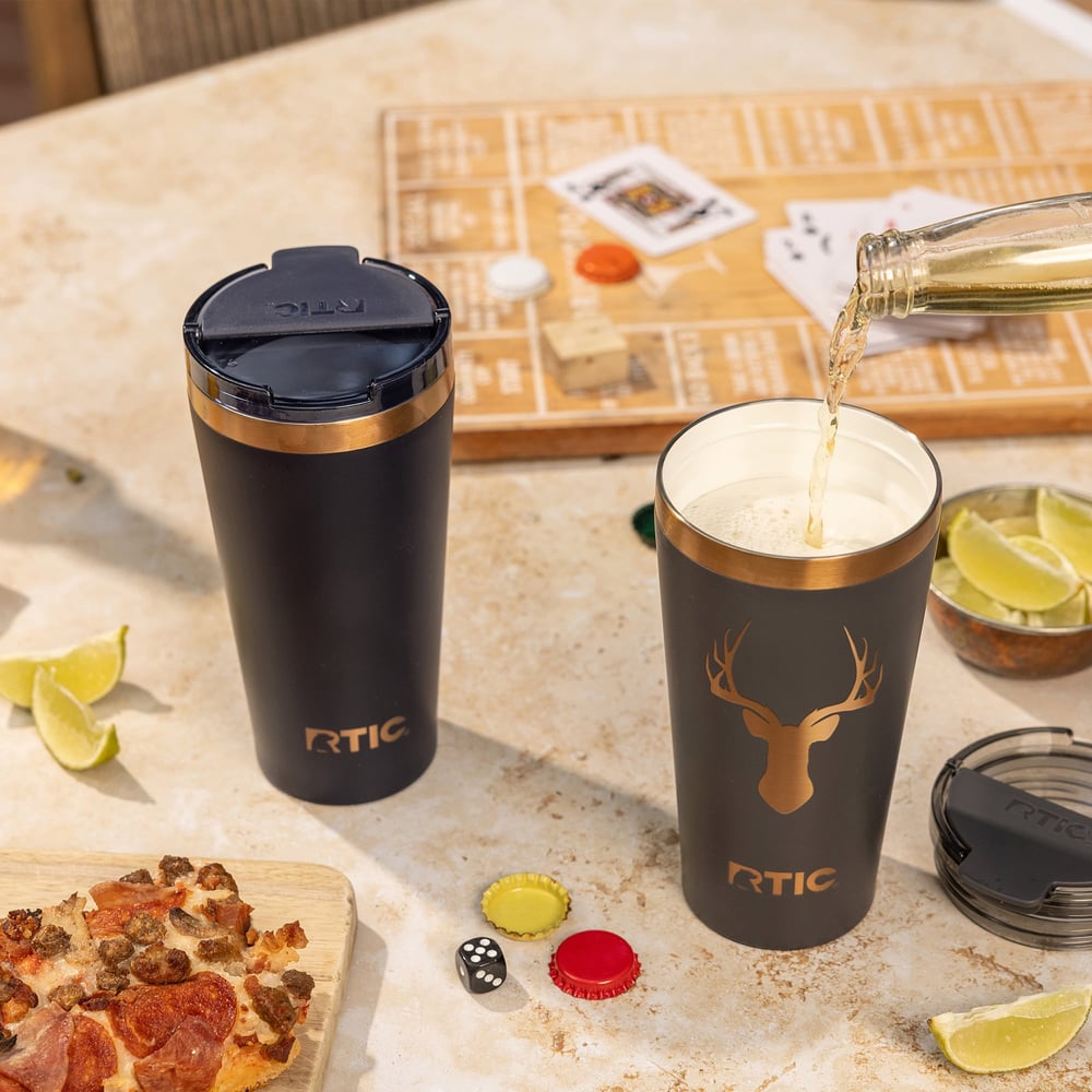 18oz Happy Hour Pint Tumbler Dark Midnight Dust | Rtic Drinkware