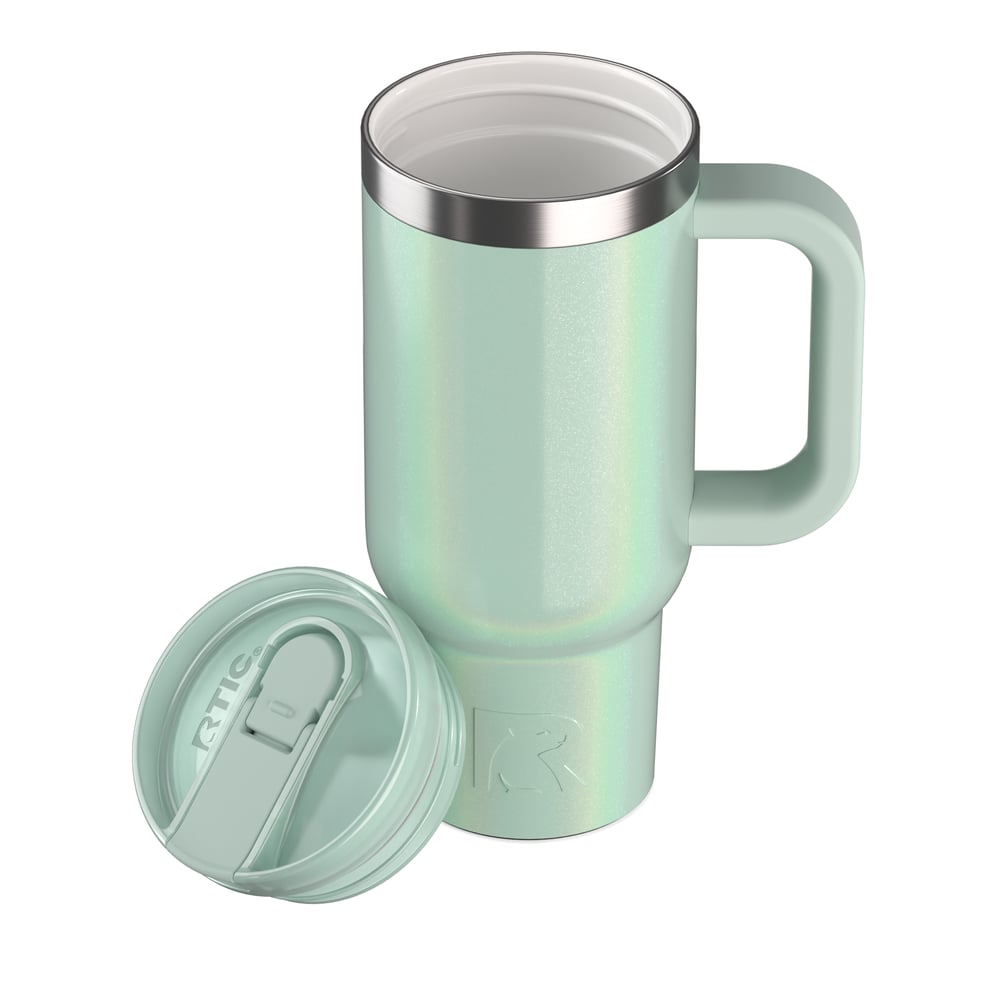16oz Little Road Trip Tumbler Fresh Mint Glitter | Rtic Drinkware|Gear|Clearance