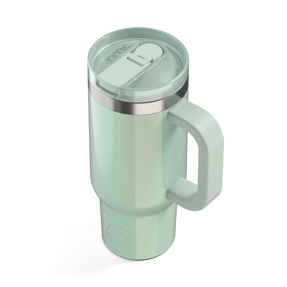 16oz Little Road Trip Tumbler Fresh Mint Glitter | Rtic Drinkware|Gear|Clearance
