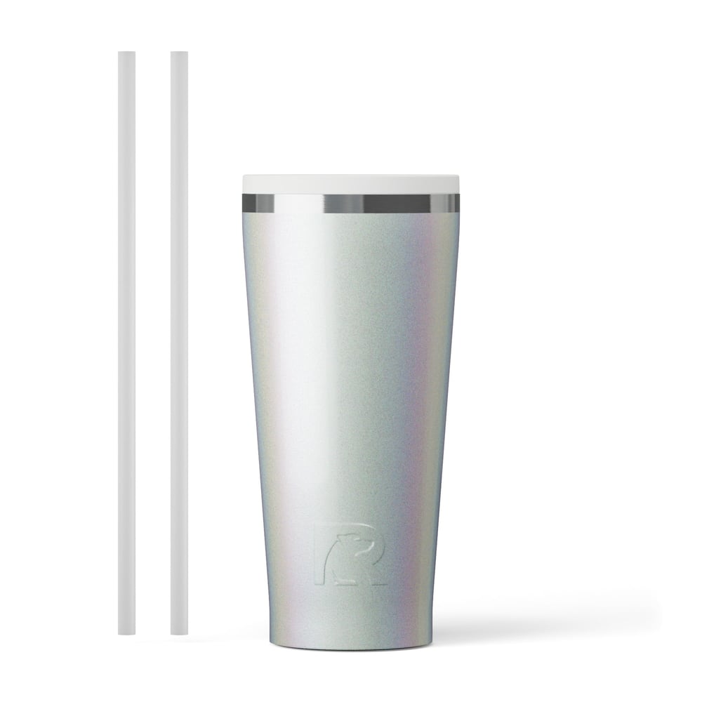 Everyday Tumbler White Glitter | Rtic Drinkware|Clearance