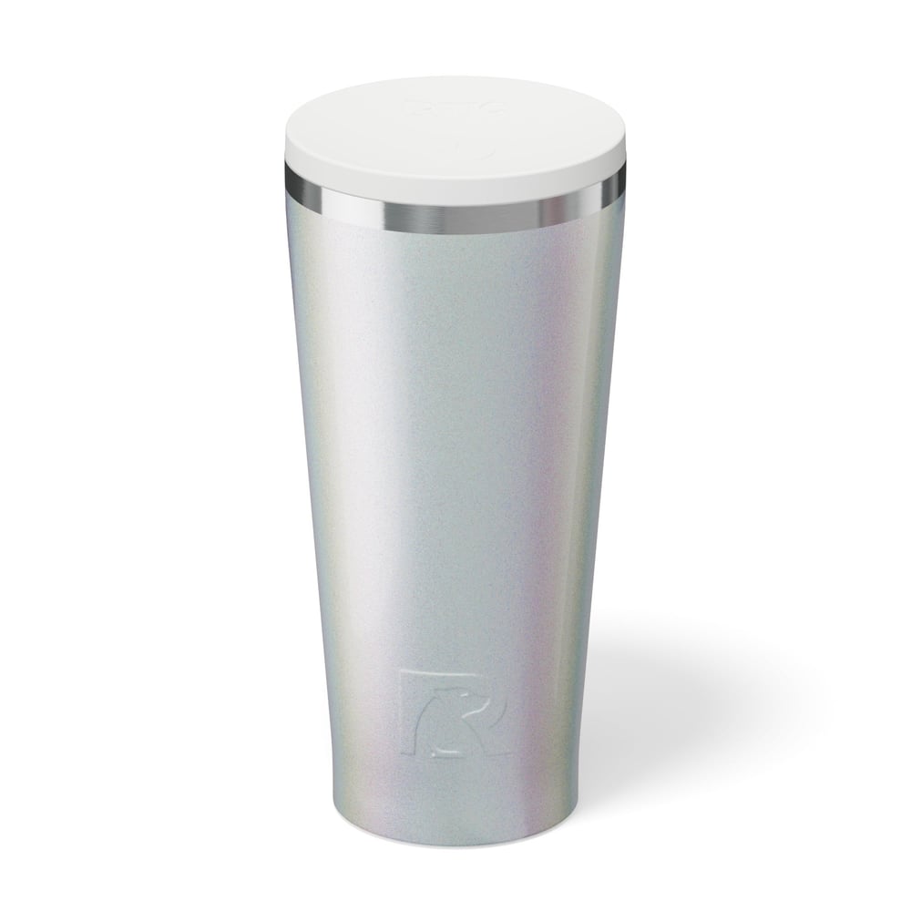 Everyday Tumbler White Glitter | Rtic Drinkware|Clearance