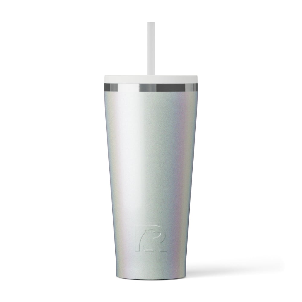 Everyday Tumbler White Glitter | Rtic Drinkware|Clearance
