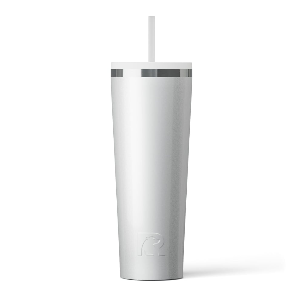 Everyday Tumbler White Glitter | Rtic Drinkware|Clearance