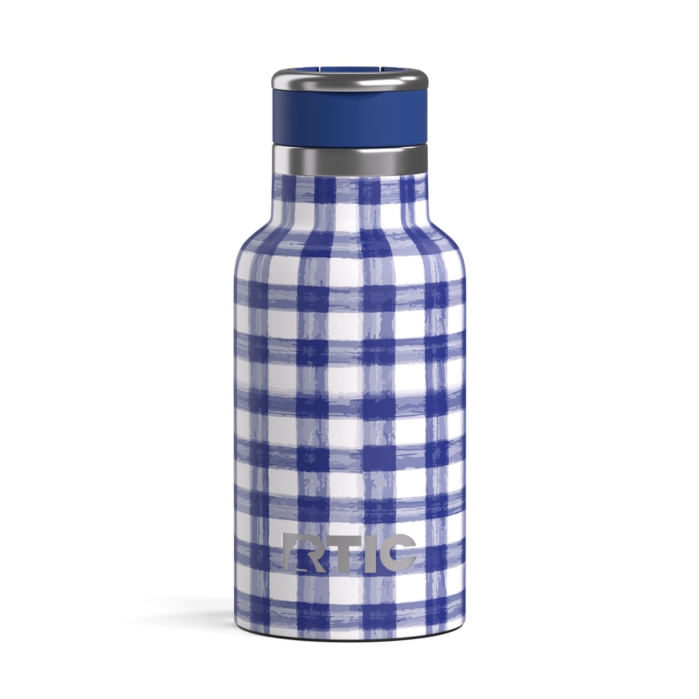 12oz Little Journey Bottle Cobalt Gingham | Rtic Drinkware|Gear|Clearance
