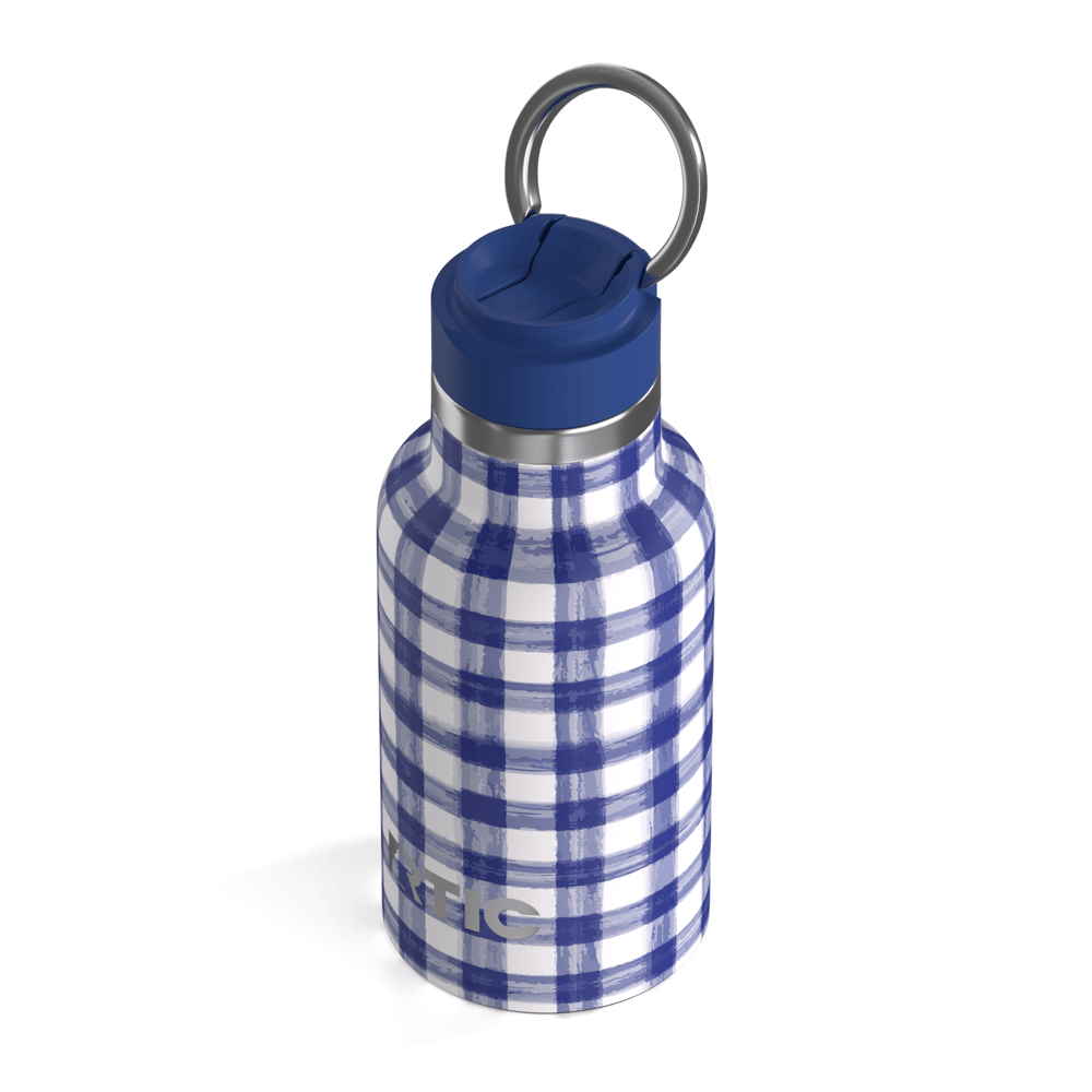 12oz Little Journey Bottle Cobalt Gingham | Rtic Drinkware|Gear|Clearance