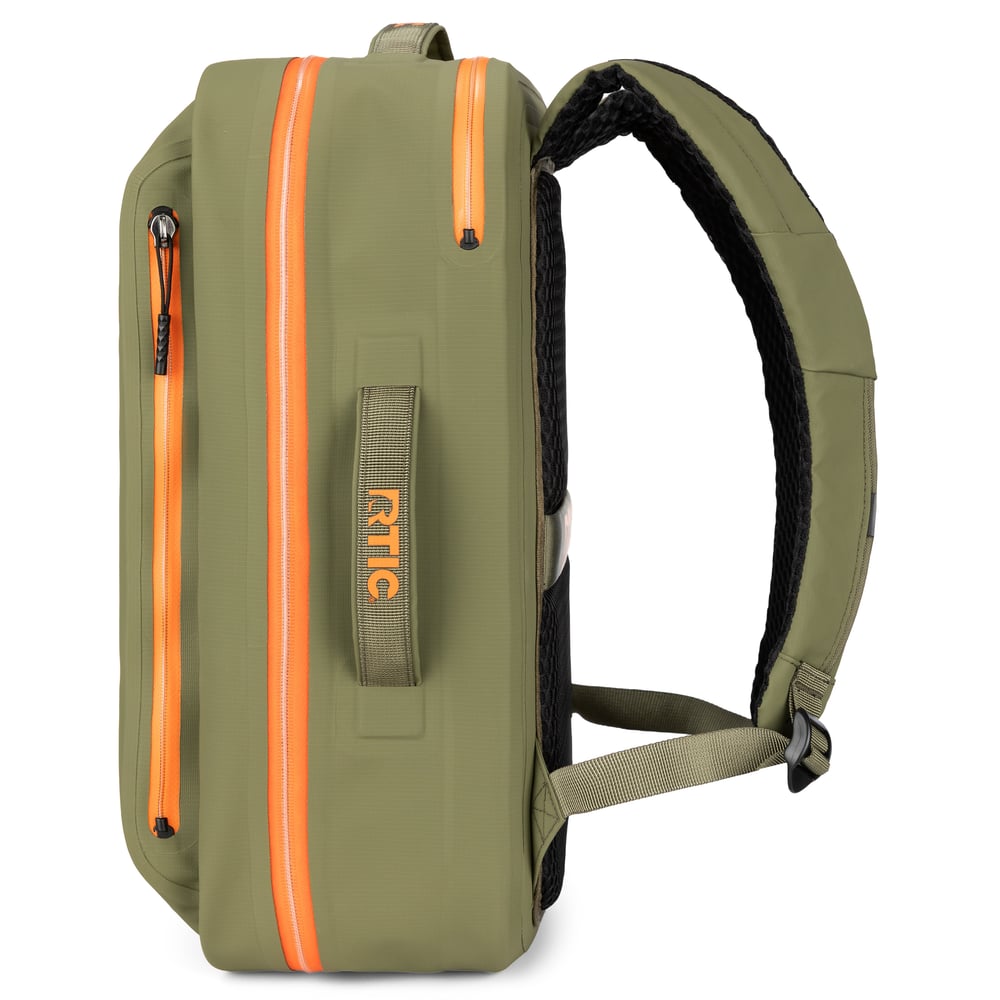 Ultra-Dry Backpack Olive & Orange | Rtic Bags