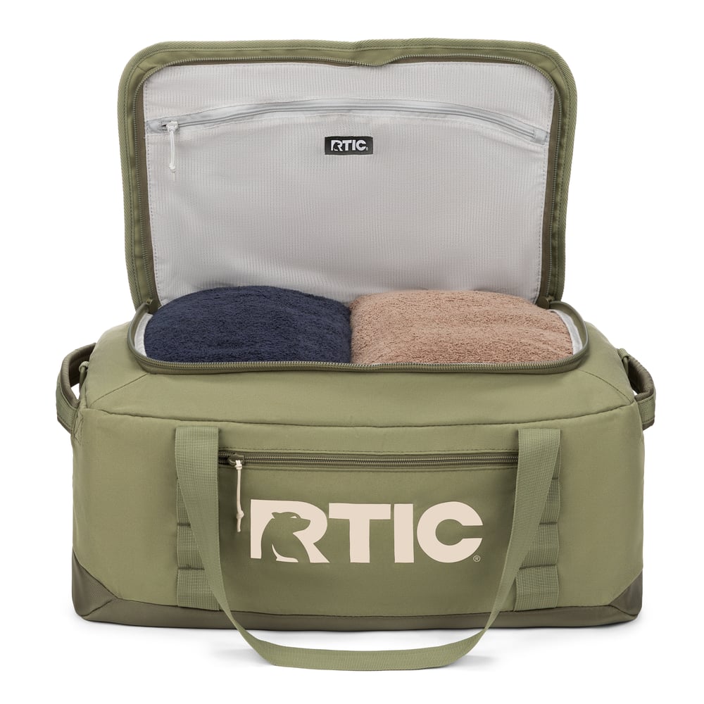 Road Trip Duffle Bag Olive & Beach | Rtic Bags
