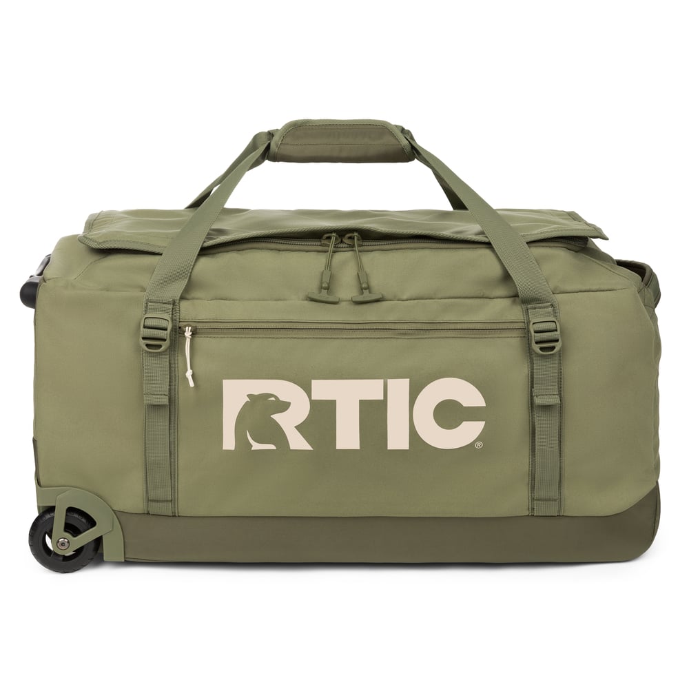 Road Trip Rolling Duffle Bag Olive & Beach | Rtic Bags|Clearance