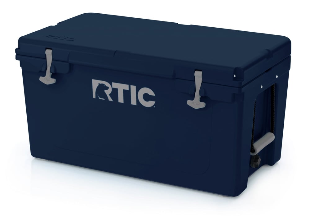 65 QT Ultra-Tough Cooler Navy | Rtic Hard Coolers