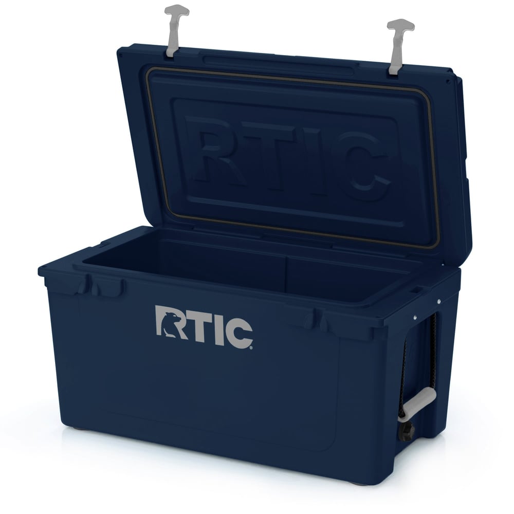 65 QT Ultra-Tough Cooler Navy | Rtic Hard Coolers