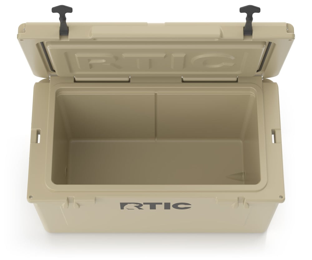 65 QT Ultra-Tough Cooler Tan | Rtic Hard Coolers