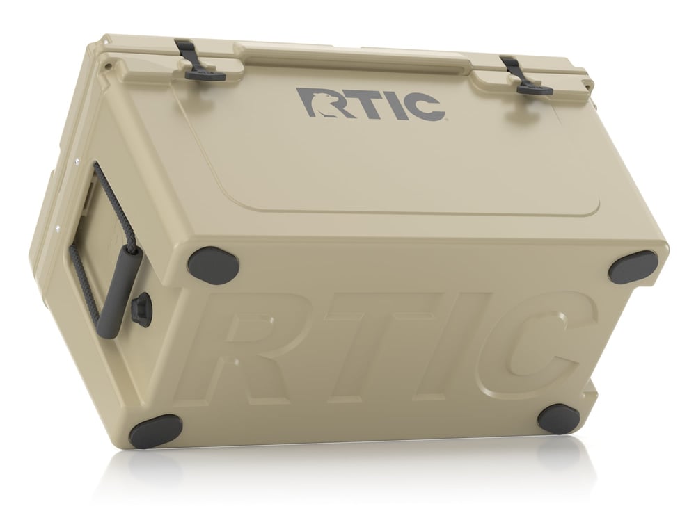 65 QT Ultra-Tough Cooler Tan | Rtic Hard Coolers