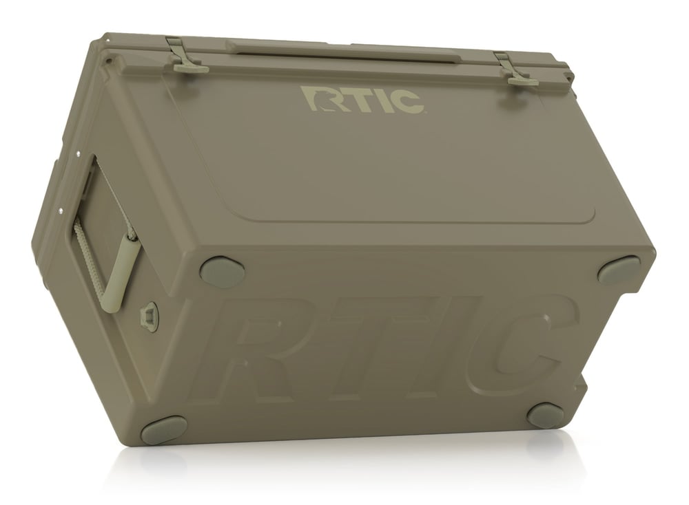 110 QT Ultra-Tough Cooler Olive | Rtic Hard Coolers