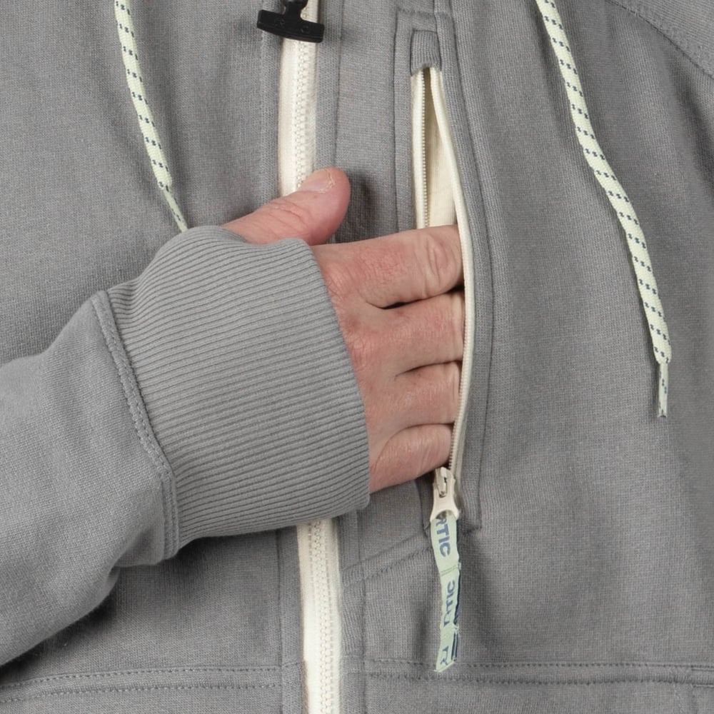 Men's Water-Repellent Full-Zip Hoodie Granite | Rtic Gear|Clearance
