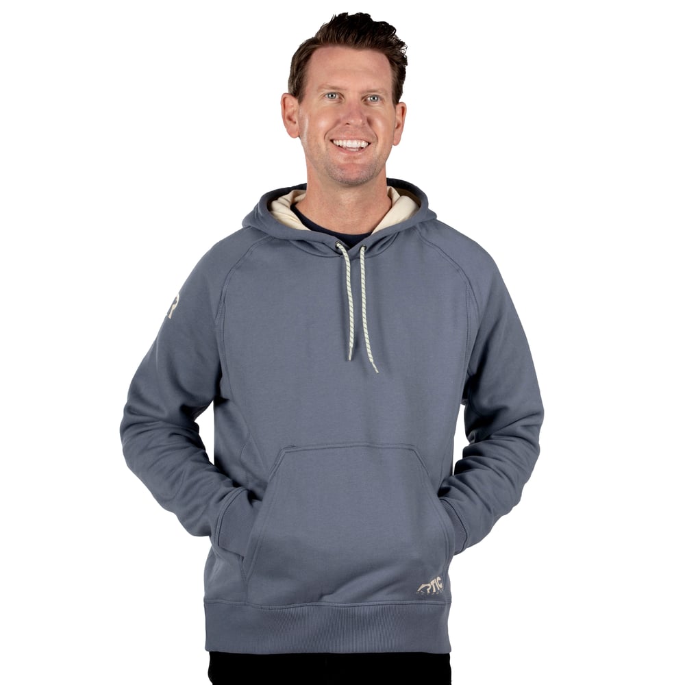 Water-Repellent Pullover Hoodie - Athletic Fit Gray Stone | Rtic Gear|Clearance