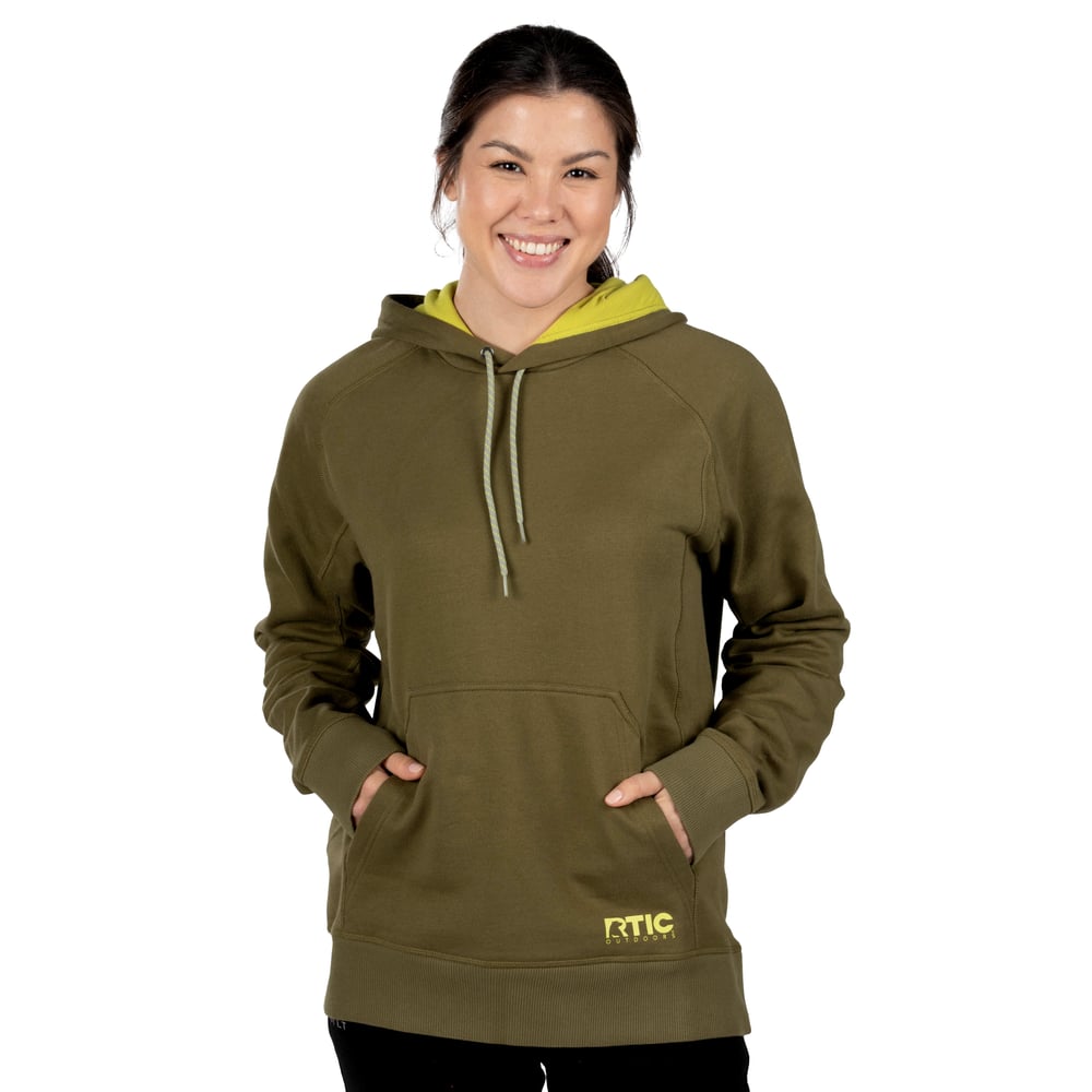 Water-Repellent Pullover Hoodie - Athletic Fit Olive | Rtic Gear|Clearance