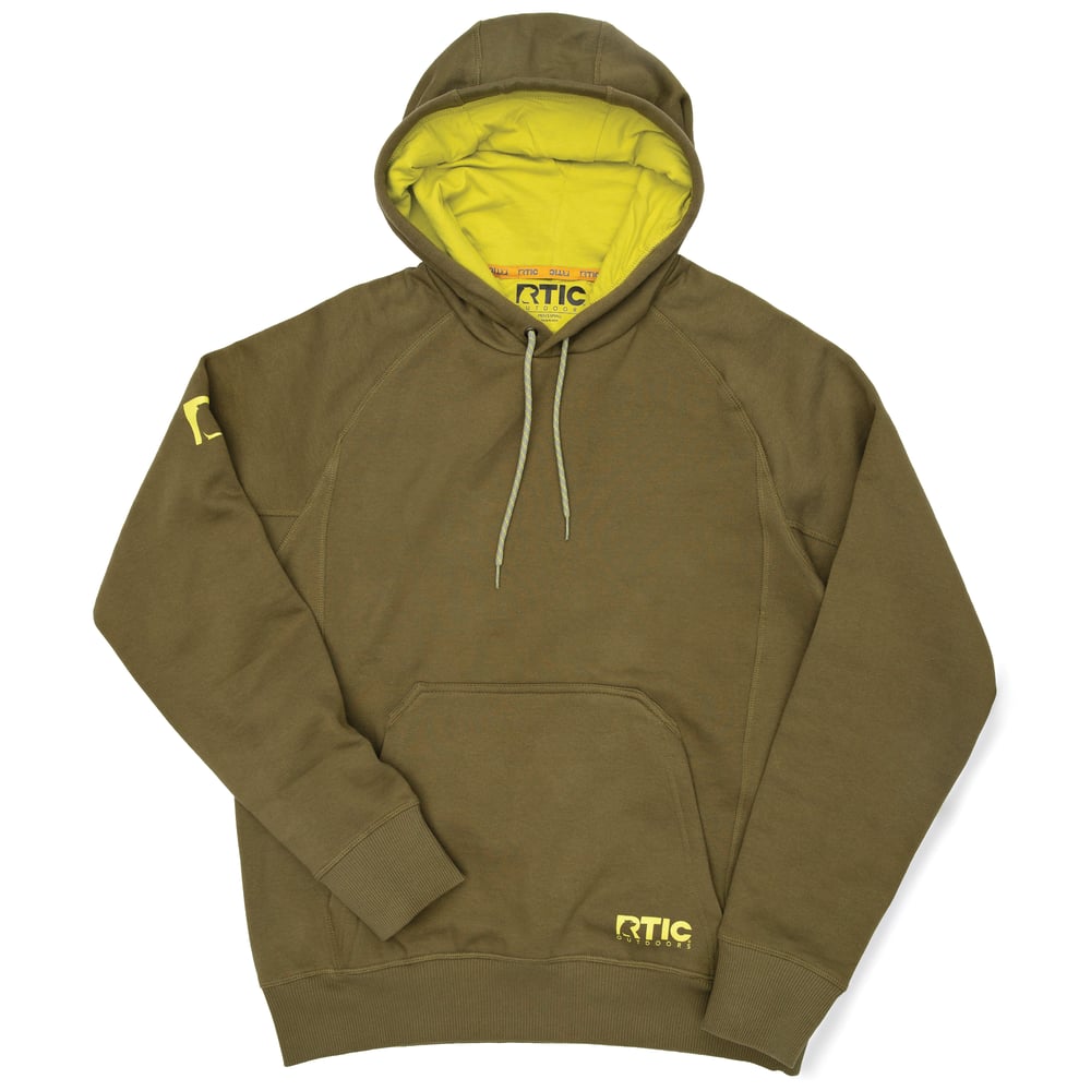Water-Repellent Pullover Hoodie - Athletic Fit Olive | Rtic Gear|Clearance