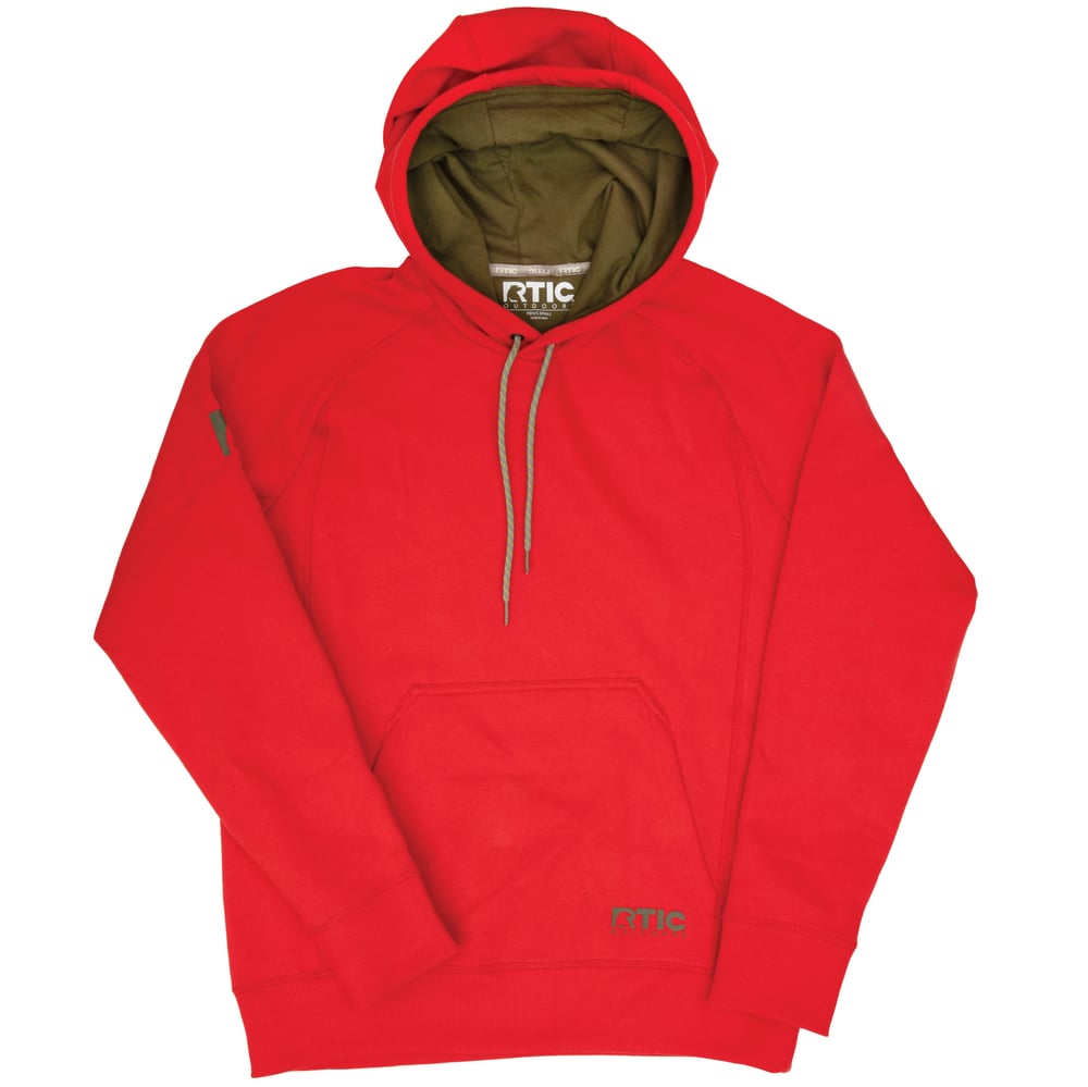 Water-Repellent Pullover Hoodie - Athletic Fit Scarlet | Rtic Gear|Clearance