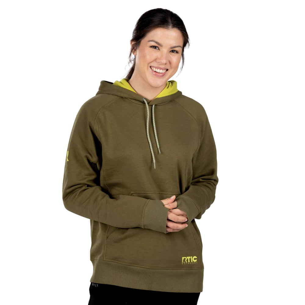 Water-Repellent Pullover Hoodie - Athletic Fit Olive | Rtic Gear|Clearance